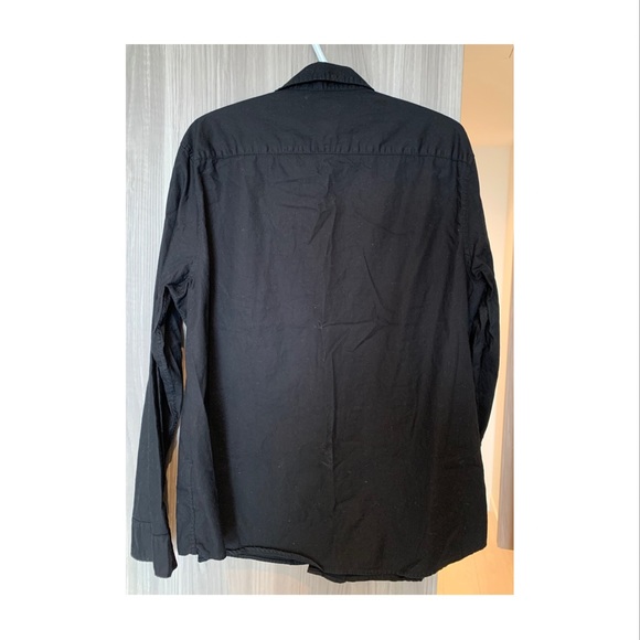 H&M Black Regular Fit polo shirt (Large) - Picture 3 of 5